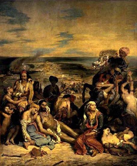 Eugene Delacroix Massacre at Chios china oil painting image